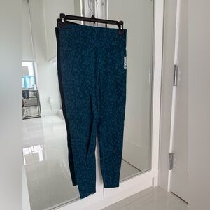 Gymshark Adapt Animal Teal Leopard Print Leggings